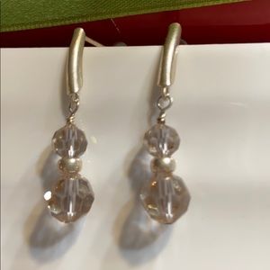 Swarovski crystals earrings with Sterling silver